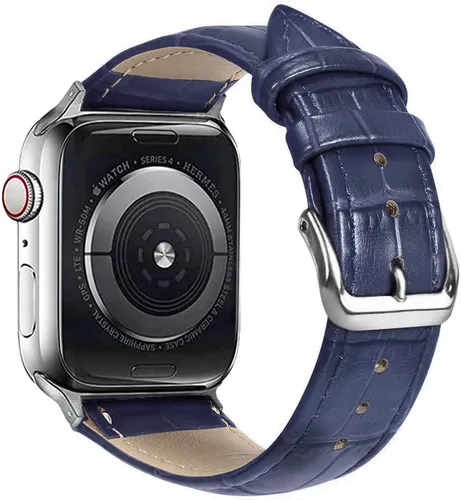 Miniatura 13 de Compatible con correas de Apple Watch de 1.929 in, 1.811 in, 1.772 in, 1.732 in, 1.654 in, 1.614 in, 1.575 in, 1.496 in, correa de repuesto de piel