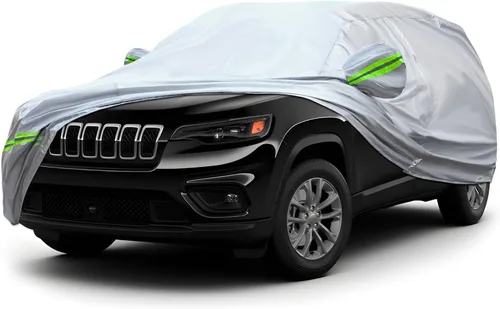 Miniatura 32 de La funda completa de 6 capas para automóvil es impermeable para todo tipo de clima, universal en todas las estaciones, prevención de nieve, Tira