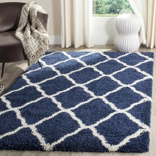 Miniatura 30 de SAFAVIEH Hudson Shag Collection - Alfombra extragrande de 11 x 15 pies, diseño de enrejado, no desprende pelusa y de fácil cuidado, 2 pulgadas