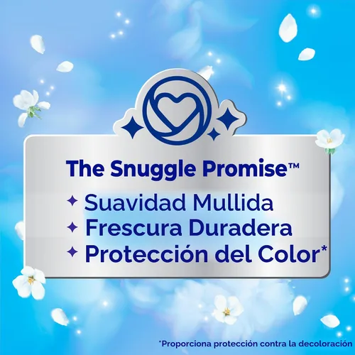 Miniatura 2 de Snuggle Líquido suavizante de tela, ultra concentrado, 80 onzas, 200 cargas medias, acondicionador de tela Blue Sparkle de larga duración, suaviza