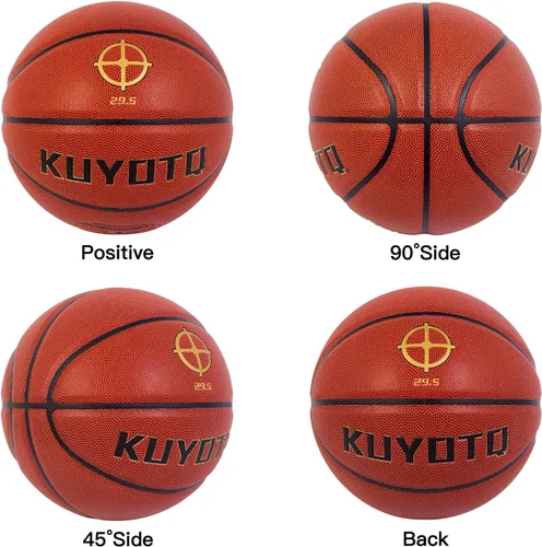 Miniatura 6 de KUYOTQ Kids Toddler Youth Adult Size 3/4/5/6/7 Basketball 22/25.5/27.5/28.5/29.5" Thickened Rubber or Faux Leather Indoor Outdoor Basketball for