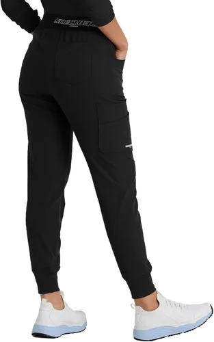 Miniatura 2 de BARCO Skechers Vitality Electra Scrub Jogger para mujer, estilo yoga, pantalón médico de tela sostenible para mujer, Negro