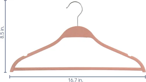 Miniatura 8 de Elama Home 20 piezas Perchas biodegradables en rosa (ELH-20)