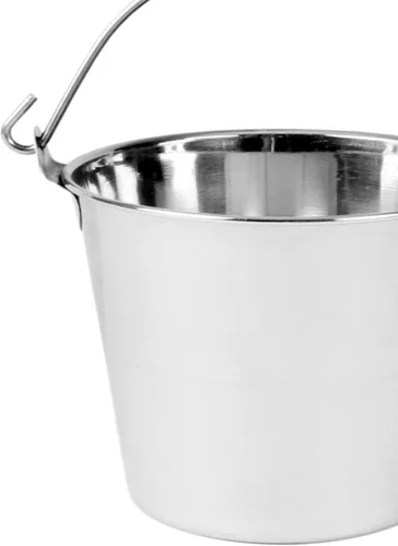 Miniatura 3 de TrueCraftware - Cubo de acero inoxidable de 13 cuartos de galón Balti- Servidor de buffet de alimentos para frutas y verduras, aperitivos, papas