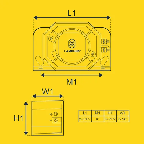 Miniatura 7 de LAMPHUS Alarma de Sonido de Respaldo para Camioneta [112dB] [SAE J994 Clase A] [12V - 48V DC] [SoundAlert] Timbre de Advertencia de Reversa