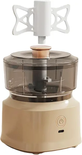 Miniatura 7 de Mini picadora eléctrica de ajo, licuadora de ajo, 11.8 fl oz, herramientas de cocina automáticas a prueba de salpicaduras, picadora de carne