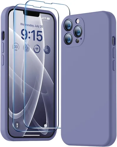 Miniatura 9 de BossKiss Funda compatible con iPhone 13 Pro, silicona de alta calidad mejorada [protección de cámara] [2 protectores de pantalla]