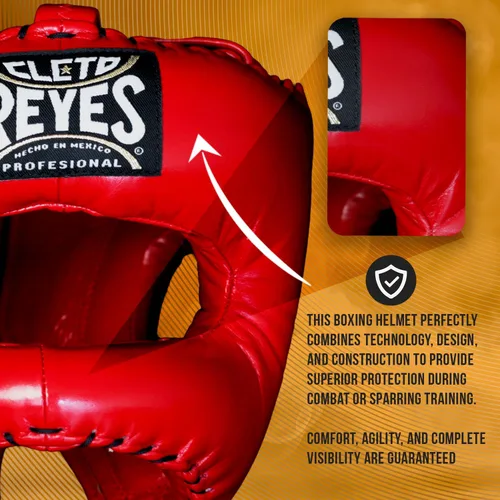 Miniatura 4 de CLETO REYES Casco tradicional de boxeo para hombres y mujeres, protector para la cabeza, protector facial, deportes de combate