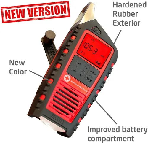Miniatura 5 de Eton Odyssey Adventure Radio meteorológica NOAA con manivela, radio de emergencia de todas las bandas, tormenta de onda corta AM/FM, Bluetooth
