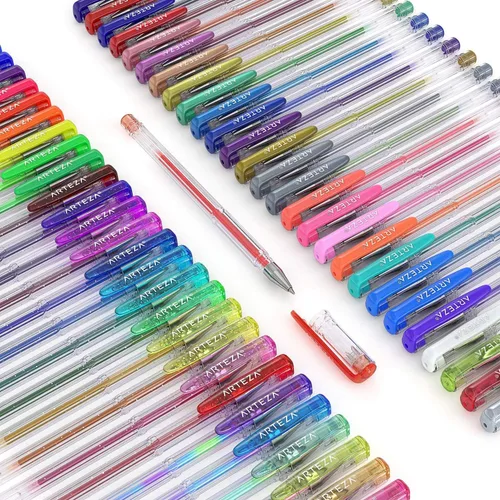 Miniatura 2 de Bolígrafos de gel Arteza 60 colores individuales sin ácido y no tóxico (puntas de 0.03 a 0.039 pulgadas, juego de 60)
