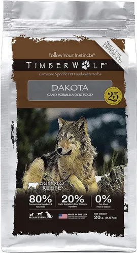 Miniatura 7 de Timberwolf Dakota Buffalo Recipe Alimento para perros 4 libras