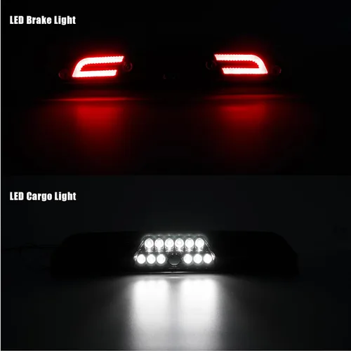 Miniatura 3 de Tercera luz de freno LED para 2015-2024 F150, 2017-2024 F250 F350 F450 F550 Super Duty, 19-24 Ranger Roof mejorada lámpara de carga blanca