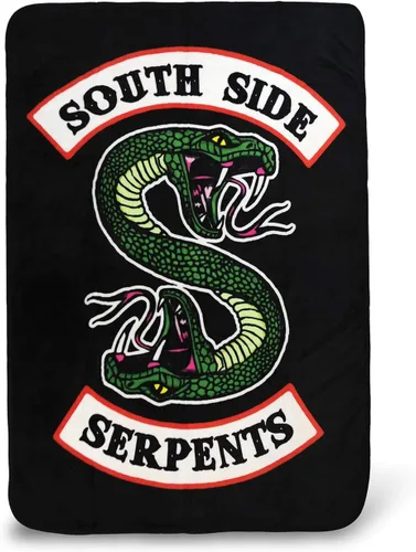 JUST FUNKY Riverdale Southside Serpents - Manta de forro polar | Manta coleccionable oficial de la serie Riverdale | Medidas 60 x 45 pulgadas