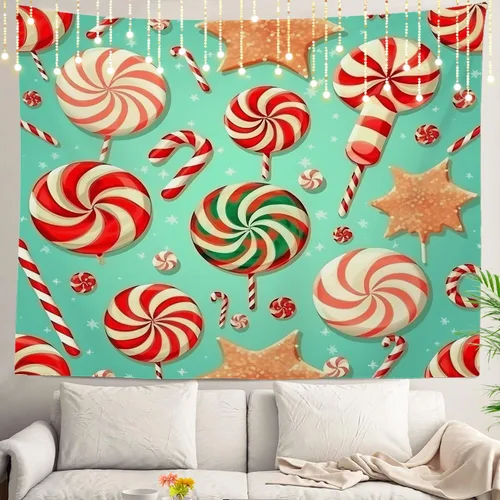 Miniatura 54 de Shrahala Circles Tapestry, Abstract Art With Various Circles Wall Hanging Hd Print Polyester Backdrop For Dorm Room Bedroom 30 X 40 In