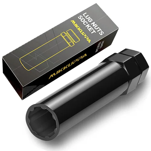 Miniatura 7 de MIKKUPPA Llave de tubo para tuercas de lengüeta de 6 espigas grandes - Reemplazo para tuercas de rueda aftermarket de 6 puntas para camiones y SUV