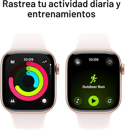 Miniatura 3 de Apple Reloj inteligente de la serie 11 [GPS de 1.654 in] con caja de aluminio oro rosa con banda deportiva color rubor claro - S/M. Puntuación