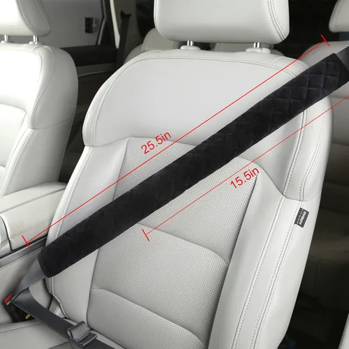 Miniatura 33 de HighnessHwoo Fundas de cinturón de seguridad extra largas para adultos, niños, mujeres y hombres, suave para cinturón de seguridad de automóvil