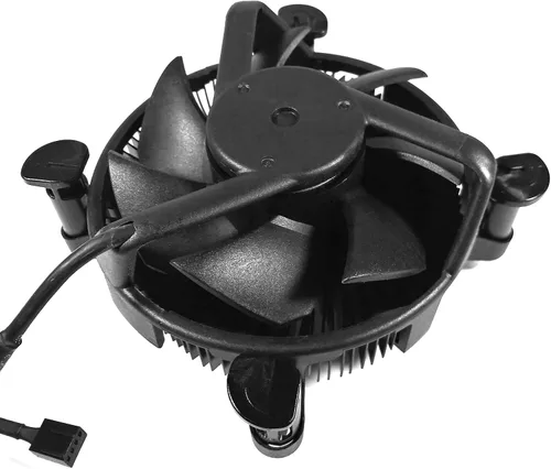 Miniatura 2 de Enfriador de CPU TW-18, disipador de calor de aluminio negro, base de núcleo de cobre, 4 pines PWM 3.622 in 3200 RPM ventilador pasta térmica