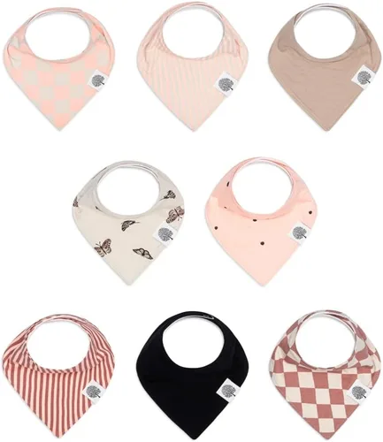 Miniatura 11 de Parker - Baberos tipo bandana para bebé, paquete de 4 baberos para niños, niñas, unisex Nube
