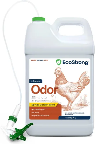 Miniatura 9 de Eco Strong Coop Refresher - Eliminador de olores de gallinero para pollos (32 onzas)