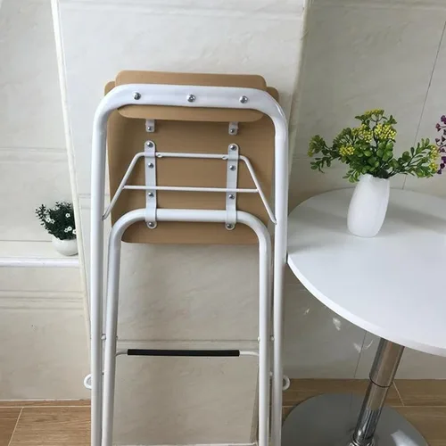Miniatura 8 de Modern Taburete de bar plegable con altura de mostrador para adultos, silla alta plegable para desayuno, taburete cuadrado de fiesta de oficina