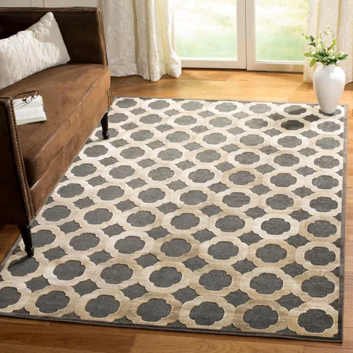 Miniatura 5 de Martha Stewart x SAFAVIEH Colección de alfombras de área, 3 pies 3 pulgadas x 5 pies 3 pulgadas, marrón camello, viscosa, ideal para sala de estar