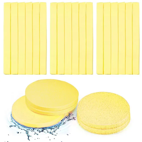 Miniatura 6 de Patelai 120 esponjas faciales comprimidas para esteticistas, eliminación de maquillaje facial, almohadilla de esponja de limpieza, exfoliante, spa