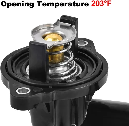 Miniatura 3 de EVIL ENERGY Conjunto de carcasa de termostato, 05184651AF 49569 902-852, compatible con Dodge Durango 2011-2015, Jeep Grand Cherokee 2011-2020, Jeep