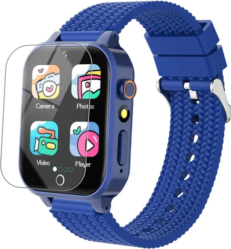 Reloj inteligente para niños, regalo para niños de 3 a 12 años, 2 protectores de pantalla, 26 juegos de rompecabezas, cámara HD, video, reproductor