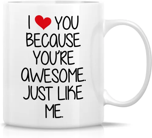 Miniatura 48 de Retreez - Taza divertida con texto en inglés "Once in A While Someone Amazing Comes Along", 325 ml, tazas de café de cerámica, regalos de cumpleaños