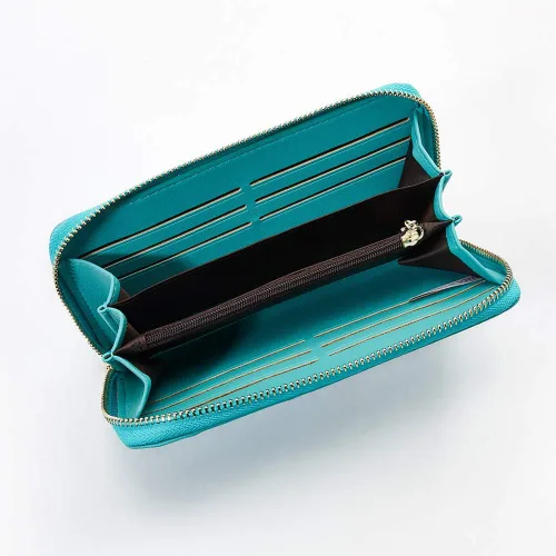 Miniatura 4 de carteras para mujeres, doblada, para muñeca, damas bolso largo con correa.