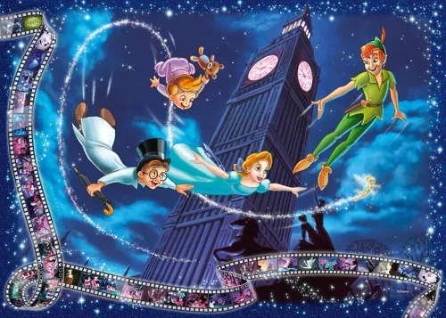 Miniatura 2 de Ravensburger Disney Edición Coleccionista Peter Pan - Rompecabezas de 1000 piezas para adultos, cada pieza es única, la tecnología Softclick