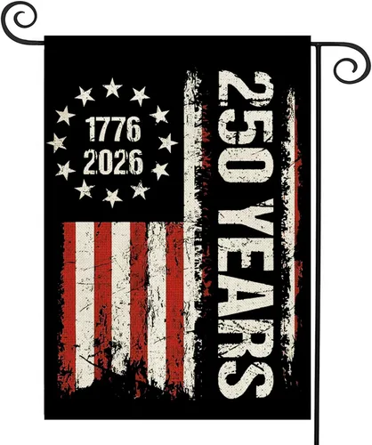 Miniatura 12 de Banderas de jardín con el 250 aniversario de Estados Unidos para exteriores, bandera de Estados Unidos con el 250 aniversario de We the People