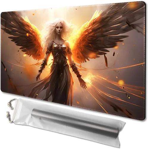 Miniatura 7 de MTG - Tapete de juego tamaño 24 x 14 pulgadas, bolsas de almacenamiento gratuitas, respaldo antideslizante, impresión, ideal para entusiastas