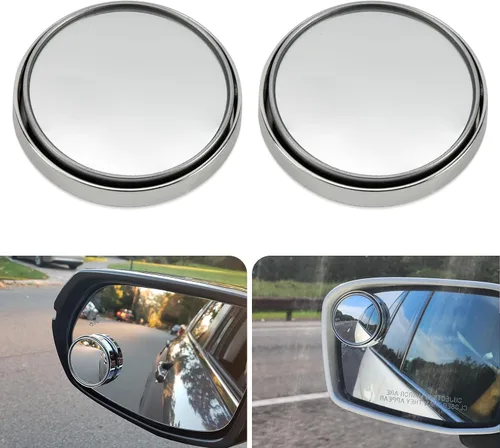 Miniatura 8 de Espejo retrovisor convexo redondo de vidrio HD de 2 pulgadas con marco, espejo de punto ciego para automóvil, gran angular de 360 grados con parte