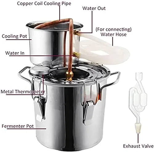 Miniatura 2 de Destilador de agua pura con pantallas de temperatura duales, destiladores de agua para el hogar, 12l/3gal