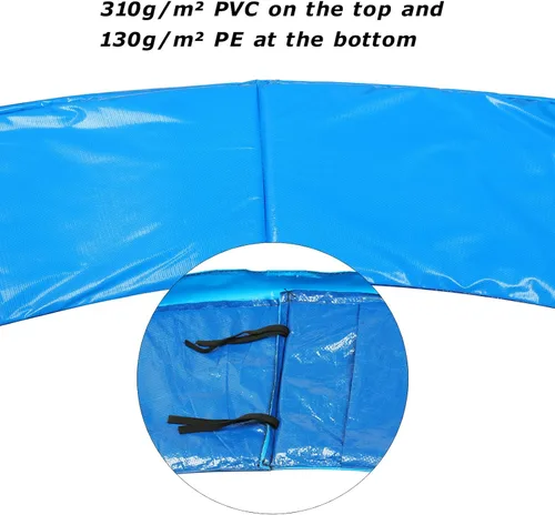 Miniatura 2 de Zoomster Almohadilla de seguridad para trampolín, almohadilla de repuesto para trampolín, cubierta de resorte de seguridad, sin agujero para postes