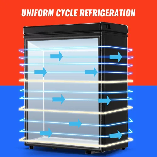 Miniatura 4 de DEMULLER Mini Congelador Profundo Congelador Pequeño Congelador de Cofre con Puerta Superior Abierta con Cesta de Almacenamiento Extraíble
