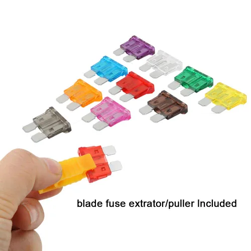 Miniatura 3 de FULARR - 80 fusibles profesionales para automóvil, camión, barco, surtido de fusibles de hoja estándar, con extractor de fusibles de repuesto – 2A