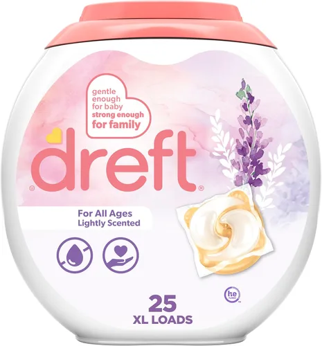 Miniatura 10 de Dreft - Detergente para ropa en cápsulas XL, aroma ligero, lavanda, 18
