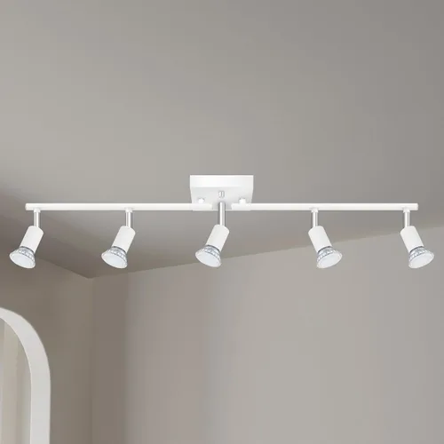 Miniatura 16 de BoostArea Kit de iluminación de pista de 2 luces, iluminación de pista LED con zócalo GU10, cabezales de luz flexiblemente giratorios, modernas