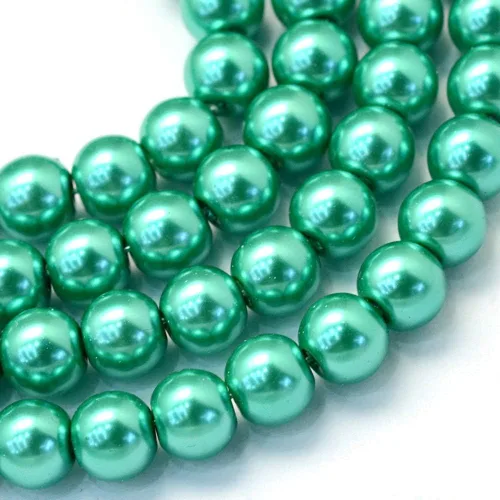 Miniatura 8 de KISSITTY 105 unidades/hebra 5/16 pulgadas aguamarina satinado brillo cristal redondo perla espaciador cuentas sueltas 0.315 in cuentas sueltas