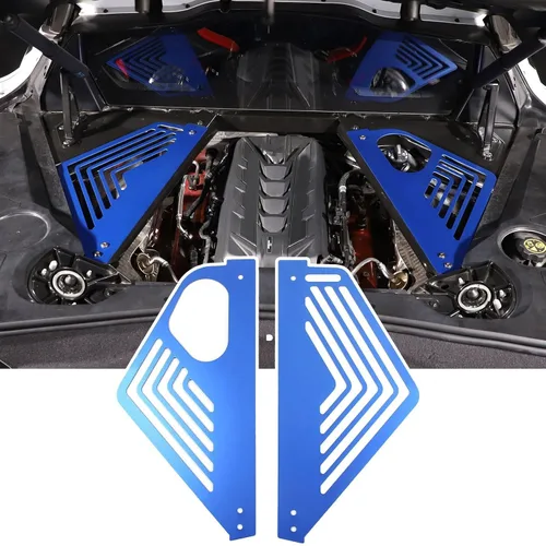 Miniatura 18 de TOYCIDFG Cubierta de panel de bahía del motor, protector de protección contra salpicaduras izquierda y derecha para C8 Corvette 2020-2024 Accesorios