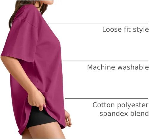 Miniatura 222 de Trendy Queen - Camisetas de entrenamiento de moda para mujer, camisetas atléticas de manga corta para verano y primavera, disponibles en tallas