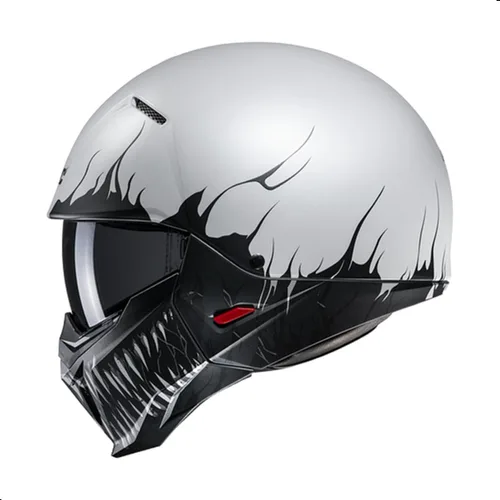 Miniatura 2 de Casco de motocicleta de cara abierta HJC i20 Scraw, aprobado por DOT (MC10SF, XS)