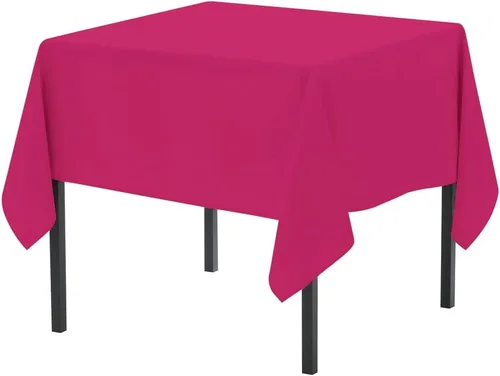 Miniatura 145 de Pomp Mantel Premium de Poliéster de 60" x 84" en Color Amarillo Plátano Tela Fácil de Cuidar, Resistente a Arrugas y Manchas Para Mesa Banana