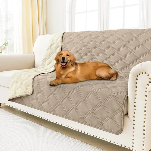 Miniatura 9 de Smiry Funda Impermeable para Cama de Perro, Manta Suave Reversible para Mascotas, Lavable a Prueba de Fugas para Gatos y Perros, Funda para Sofá