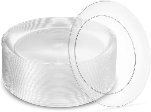 Miniatura 14 de Pack de 40 tazones desechables de helado y postre de plástico duro transparente de 5 onzas, de peso pesado y clase premium