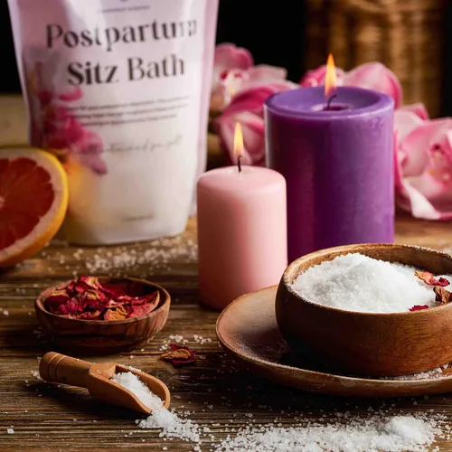 Miniatura 5 de Gourmanity Comfort - Sal de baño con cuchara de sal de baño, bolsa resellable de sales frescas perfumadas del mar muerto para remojar