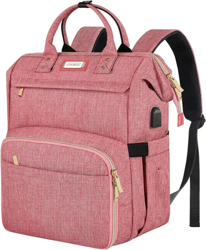 Miniatura 9 de Mochila Bolsa de Almuerzo, Mochila Refrigeradora Aislada Caja de Almuerzo Mochila para Laptop con Puerto USB para Mujeres y Hombres, Negro, Mochilas